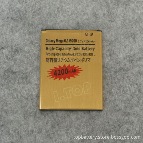 For Samsung Mega 6.3 i9200 mobile battery,3.7V 4200mAh,18 months warranty